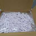 EBaokuup 120 Pcs Christmas Light Clips, Waterproof Gutter Hooks for Outside String C7, C9 and Mini Lights, All in One Roof Hangers for Christmas Gutters, Shingles, Fence