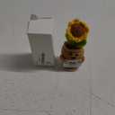 Gossby Handmade Positive Sunflower Doll Crochet with Card - Women Coworker Appreciation Gift - Retirement, Farewell, Goodbye, Leaving, Going Away Gift for Coworker - Good Luck Finding Better Coworkers (Finding Better Coworkers)