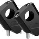 7/8" Universal Handlebar Bar Risers Motorcycle Bar Clamps 7/8" Bar For Motorbike Pit Dirt Bikes Black Riser Height 38mm (1.5 "), 18mm (0.71") Backward or Forward