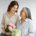 26Oz Hummingbird Feeder for Outdoors, Vintage Glass Bird Feeder with Perch, Durable & Easy to Clean, Hanging Nectar Feeder for Garden, Yard, Deck  Gift for Bird Lovers (Green)