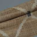Jute Runner Rug 2.5'x8, Hand Woven Area Rug - Handcrafted Premium Geometric Design, Indoor Natural Fiber Hallway Jute Rug - Rustic Farmhouse Carpet for Kitchen, Entryway, Hallway, Bedroom - Natural