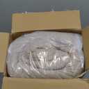 Litanika Oatmeal Comforter King Size, 3 Pieces Lightweight Solid Bedding Comforter Set, All Season Fluffy Bed Set, Dark Oatmeal