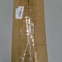 2 Pack Black Curtain Rods for windows 66 to 120 inch, 5/8 inch Splicing Heavy Duty Metal Curtain Rod Set with Brackets