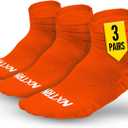 NXTRND 3 Pairs Compression Running Socks for Men, Cushion Athletic Ankle Socks, Basketball, Football, Hiking