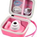 Camera Case for Seckton/for Desuccus/for PROGRACE/for GKTZ/for Dylanto/for Rindol/for One'sMore/for HANGRUI Kids Digital Camera, Kid Camcorder Storage Box for Cable Accessory-Bag Only, Pink