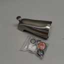 Universal Bathtub Tub Spout with Diverter, Fits 1/ 2" Slip-Fit Copper Pipe and 1/ 2" IPS & 3/ 4" IPS Thread Connections, Bathroom Tub Faucet Replacement with Adapters, PTFE Tape &Hex Wrench(Brushed Nickel)