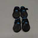 CovertSafe& Dog Boots for Dogs Non-Slip, Waterproof Dog Booties for Outdoor, Dog Shoes for Medium to Large Dogs 4Pcs with Rugged Sole Black-Blue