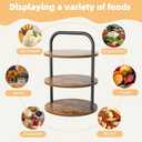 Aminigram 2 Pack Wooden Cupcake Stand, 3 Tier Large Cupcake Tower Stand 50 Cupcakes, Dessert Stand Cupcake Display Stand Cupcake Tower for Party, Wedding, Birthday, Halloween, Farmhouse Decor