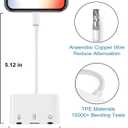 USB C to Microphone Adapter for Live-Streaming Type C to Microphone & 3.5mm Headphone Adapter with Charging Port USB C Audio & MIC Splitter Compatible for iPhone 16/17 iPad Pro/Galaxy 25 24/Pixel 9 8