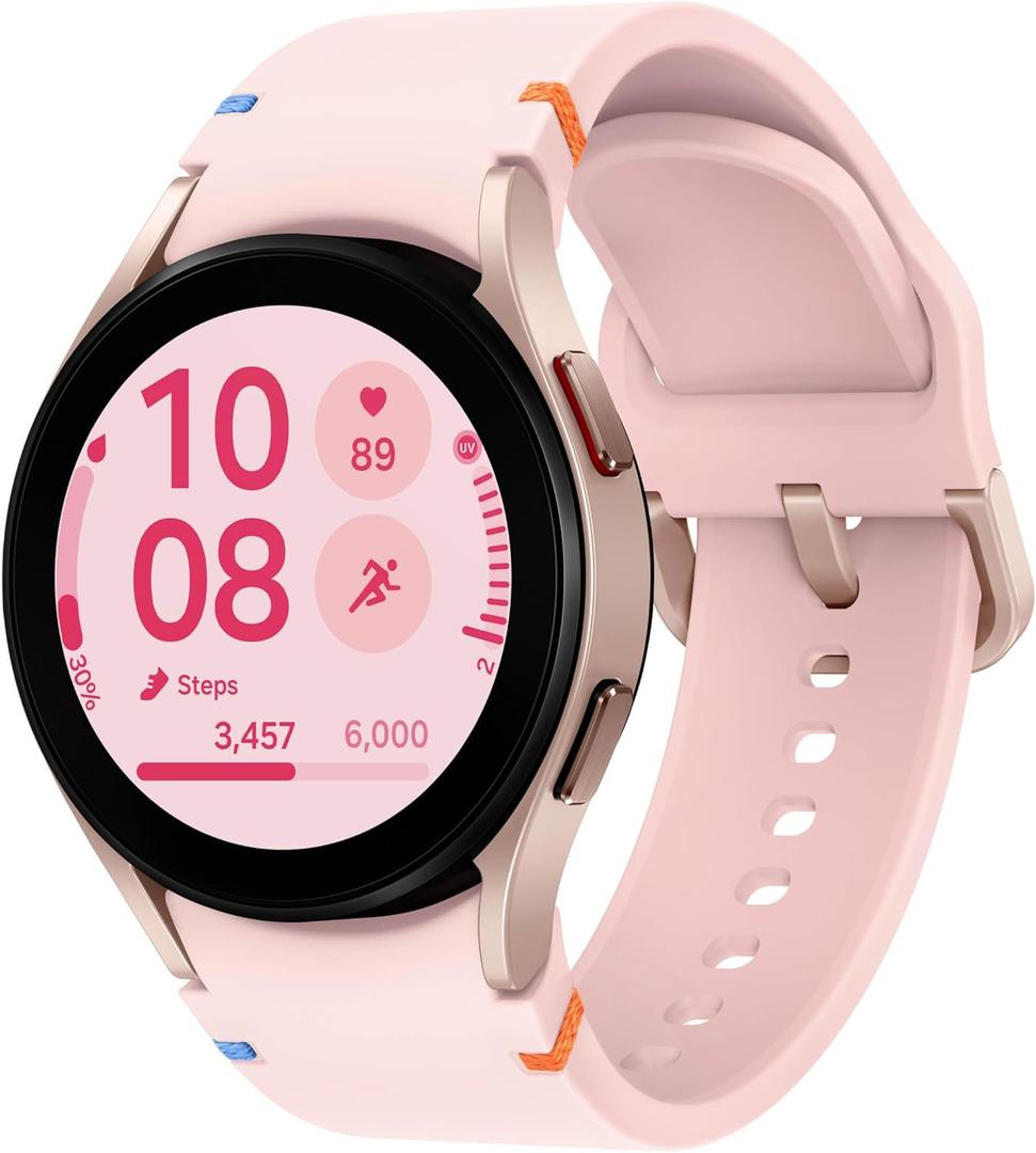 Samsung Galaxy Watch FE 40mm Bluetooth AI Smartwatch w/Fitness Tracking, BIA Sensor, Personalized HR Zones, Heart Rate Tracker, Sleep Monitor, 2024, Pink Gold [US Version]