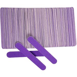 Mini Nail Files Bulk (100 Pcs), Double Sided Emery Board Nail File for Nature Nails, Manicure Tool Set Disposable Colorful Nail File for Home Salon Use Travel Size Men Women Kids Wood Board