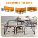 NEWBULIG Dog Playpen for Indoor 40 Inch 12 Panels - Portable Heavy Duty Metal Pet Exercise Pen with Door, Foldable Small Medium Large Dog Puppy Playpen Fence for Outdoor RV, Camping, Yard, Garden