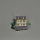 Miniature Cottage for Dollhouse Accessories Desktop Decor Wooden Mini House Storage Decoration Ornament Nice Present for Miniature Lovers (Yellow)