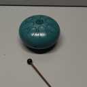 Steel Tongue Drum, 6 Inch 8 Notes Percussion Instruments with Music Book, Mallets, Carry Bag, Finger Picks, Gifts for Beginners Musical Education & Adults Relaxation Meditation (Malachite)