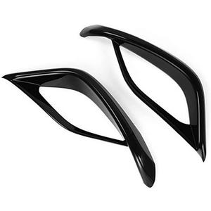 Car Accessories Fit For Toyota Highlander 2020 2021 2022 2023 2024 2025 Exterior Decoration Rear Fog Light Lamp Frame Cover Trim (Black) ABS 2 PCS