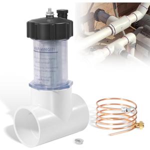 104-D Replacement 2'' Pool Inline Zinc Anode with Copper Wire, Sacrificial Anode for Saltwater Pool