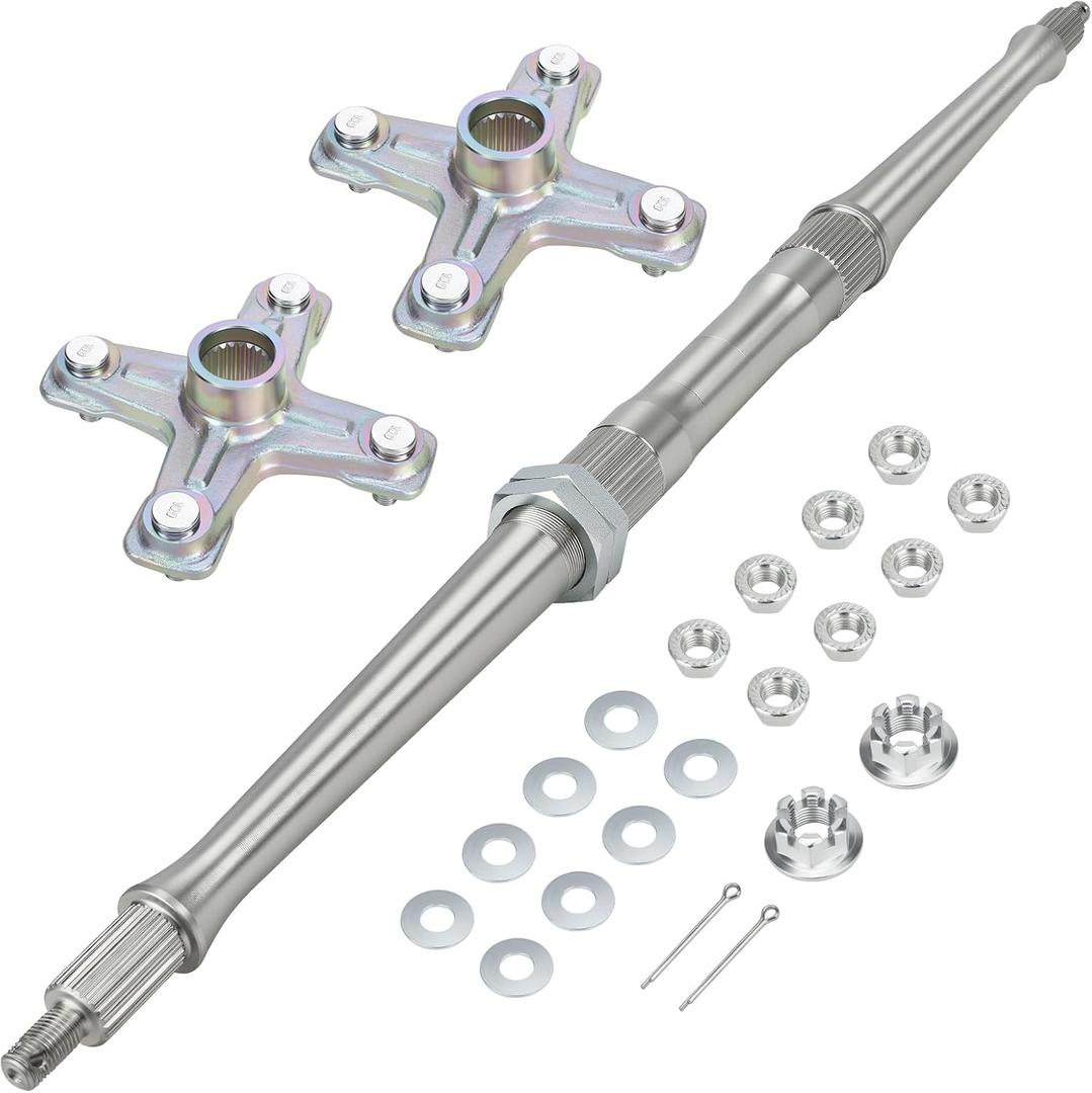 M MATI Rear Axle Shaft & Wheel Hubs Kit for Yamaha Warrior 350 YFM350X B-anshee 350 YFZ350 1987-2004 3GD-25381-00-00 1PE-F53K0-00-00