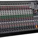 16 Channel Audio Mixer Professional Sound Mixing Board with 99 DSP Effects, 7-band EQ Digital DJ Mixer Console w/USB Bluetooth MP3 for Recording, Independent 48V Power & Mute Button