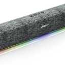 SOULION R100 Plus Computer Speakers with Dynamic RGB Light, Rechargeable Bluetooth Speaker with Switch Button, Clearly Sound Soundbar for Desktop Monitor, PC, Tablets(3.5mm Aux Connection Included)