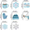 2 x Christmas Snowman,Snowflake,Winter,Snow Hanging Swirl Decorations for Festival,Party,Together,Celling,Classroom,Home,Office,Bedroom(30Ct)