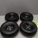 Click to see full view
	
	
Parts Camp (4 Pack) 4.10/3.50-4 Flat Free Tires 10 Inch Tire and Wheel
Utility Wagon Tires 4.10 3.50-4 with 5/8" Axle Bore Hole, 2.2" Offset Hub, for Gorilla Carts, Wheelbarrow, Hand Truck