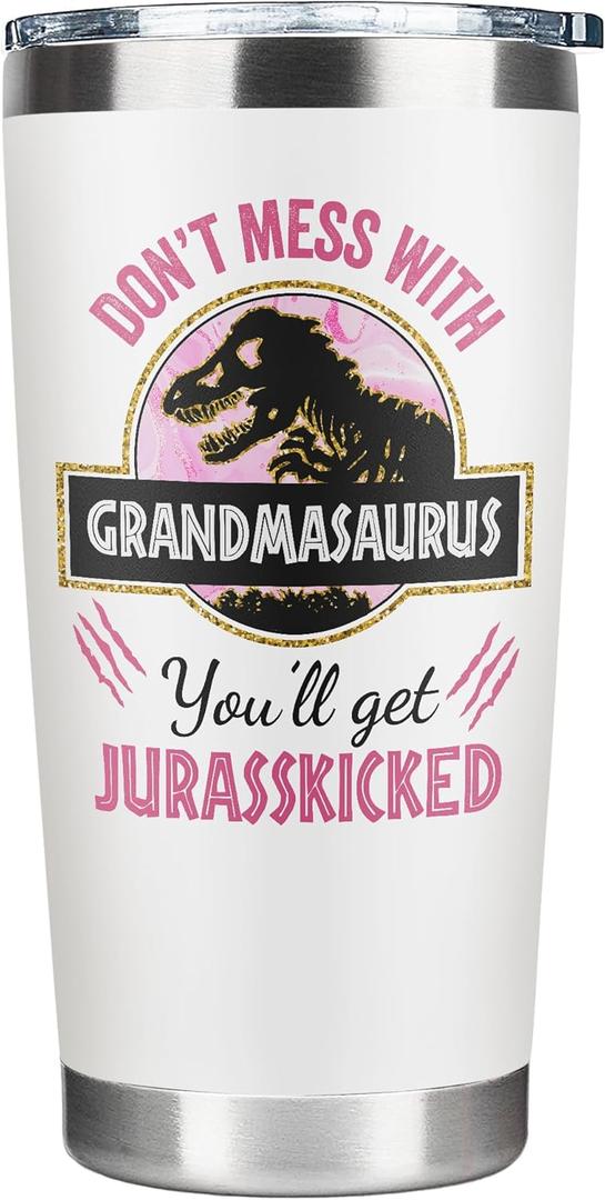 Grandma Gifts - Birthday Gifts for Grandma - Mothers Day, Christmas Gift Ideas for Grandmother from Grandchildren, Granddaughter, Grandson, Grandkids - 20 Oz Stainless Steel Tumbler