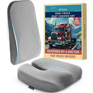 Elmara Doctor-Designed Car Seat Cushions for Driving Car Seat Back Support, Driver Seat Cushion and Back Cushion for Car, Pillow for Driving Seat The Ultimate Comfort Solution for Cars (
Gray
)