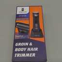 Manscape Body Hair Trimmer for Men, Waterproof Pubic, Groin & Ball Shaver, No-Nick Mens Electric Grooming Kit with LED Display, USB Rechargeable, Adjustable Guide Comb