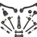 13 Pc Suspension Kit for 1989-2000 Chevrolet C2500 GMC Yukon | Sway Links, Ball Joints, Control Arms, Tie Rods