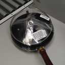 Carbon Steel Wok Pan, 10.2" Woks & Stir-Fry Pans with Glass Lid Cookwares, Nonstick Wok Flat Bottom Small Handmade Chinese Wok For for All Stoves