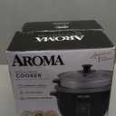 Aroma Housewares ARC-363-1NGB 3 Uncooked/6 Cups Cooked Rice Cooker, Steamer, Multicooker, 2-6 cups, Black