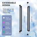 Led Aquarium Light, Full Spectrum Fish Tank Lights, 40 Gallon Freshwater Fishtank Hood Lighting for Grow Fish, Plants, Adjustable from 30 to 36 Inch