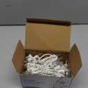 Oopswow 100 Count Clear Christmas Lights White Wire,23Feet Incandescent Clear Mini Lights, Connectable Indoor Outdoor Christmas Tree String Lights, Birthday, Holiday, Party, Wedding, Xmas,Warm White