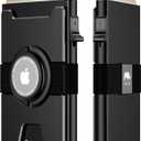 furid Smart Airtag Wallet Men: Metal Wallet with Airtag Holder - Apple Air Tag Wallet for Men Airtag, Slim Minimalist Pop Up Card Wallet (A1-Black)