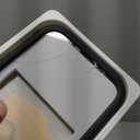 Miracase Glass Series for iPhone 15 Case [Compatible with MagSafe] Full-Body Magnetic Bumper Case with Built-in 9H Tempered Glass Anti-Fingerprint Screen Protector + Camera Lens Protector, Black