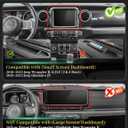 JROAD Silicone Dashboard Organizer Tray with Hidden Lid for Jeep Wrangler JL 2018-2023 & Jeep Gladiator JT 2020-2023 No Rattle Non-Slip Dash Phone Mount & Storage Mat (Black)