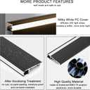 JARBIH 1M 3.3ft Aluminum Skirting Baseboard, 78x12mm Line LED Channel System, Hard Bar Strip Light Suface Mounted Metal Wall Profile Lamp for Living Room Bedroom Indoor Decoration (20PACK)
