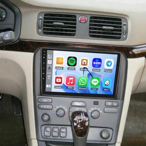 9 Inch Car Stereo Radio for Volvo S80 2004 2005 2006 2007 2008,Double Din IPS Touch Screen Head Unit with Wireless Carplay Android Auto,GPS WiFi Bluetooth FM/RDS SWC AHD Backup Camera Mic,4G+64G