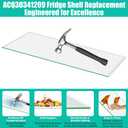 Upgraded ACQ30341209 Freezer Drawer Cover Replacement Compatible with LG Refrigerator Freezer Drawer Cover 4977123, AP7177420, PS16661522 Refrigerator Freezer Drawer Glass Cover Shelf