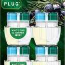 Febreze Plug In Air Freshener, Odor-Fighting Scented Oil Refill, For Home, Bathroom, & Kitchen, Long Lasting, Limited Edition Holiday Winter Pine and Juniper Berry Scent, 0.87oz Refills, 4 Count