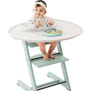 Food Catcher Fit for Stokke Tripp Trapp High Chair, Waterproof Long Sleeve Eating Bib, Baby Feeding Essentials, Accessories for Highchair