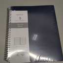 Spiral Notebook for School, 5 Subject, College Ruled Paper, 200 Sheets, 9" x 11", 5 Dividers with Pockets, 3 Hole Punched Perforated, Plastic Cover, Lined Journal, School Supplies,Prussian Blue