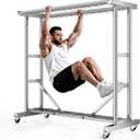 Stainless Steel Rolling Clothes Rack, 55 Inch Large Size, 700 LBS Capacity, 26"D x 55"W x 58"H