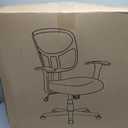 Amazon Basics Mesh Mid-Back Adjustable-Height 360-Degree Swivel Office Desk Chair with Armrests, Lumbar Support and Easy to Assemble, Black