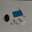 Hearing Aids for Seniors, Hearing Aids Rechargeable with Noise Cancelling and Volume Control, Hearing Amplifier for Adults Hearing Loss, Portable Behind-the-Ear Hearing Aid Headphones (skin colour)