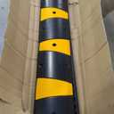 Rubber Speed Bump 6 Feet Rubber Driveway Modular Heavy Duty Speed 72.4 x 12 x 2.4 Inch Cable Protector Ramp for Garage Gravel Roads Asphalt Concrete, 6Ft-Speed Bump (2 Pack 6ft Speed Hump)