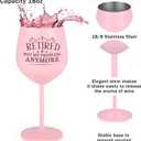 Gtmileo Retirement Gifts For Woman, Retirement Glass, Retired Not My Problem Anymore Stainless Steel Glass, Coworker Leaving Gifts, Farewell Gifts, Retirement Decorations, 18 Oz Glass