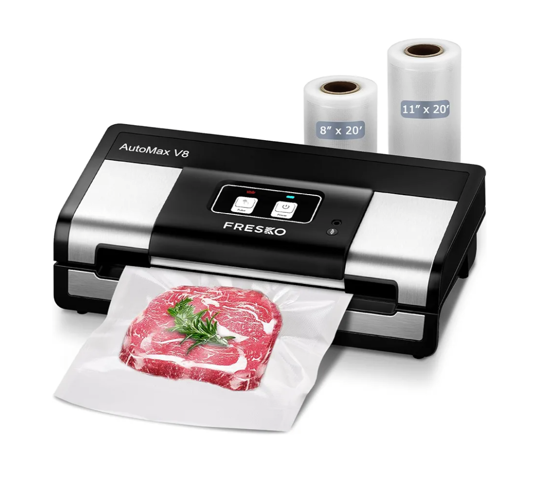 Automatic Vacuum Sealer, Powerful Food Vacuum Sealer Machine, Auto Dry-Wet Detection | Bag Cutter | Effortless Operation, Black