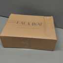 LALA IKAI Women’s Ankle Strap Heels Chunky Block Rhinestone Sandals 3 Inch Open Toe Heels Party Wedding Prom Shoes Size 37