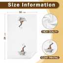 Funny Bathing Giraffe Bathroom Hand Towels, Giraffe Gifts for Kids, Cute Wild Animal Decorative Hand Towels for Kids Bathroom Decor, 16x24 Inch